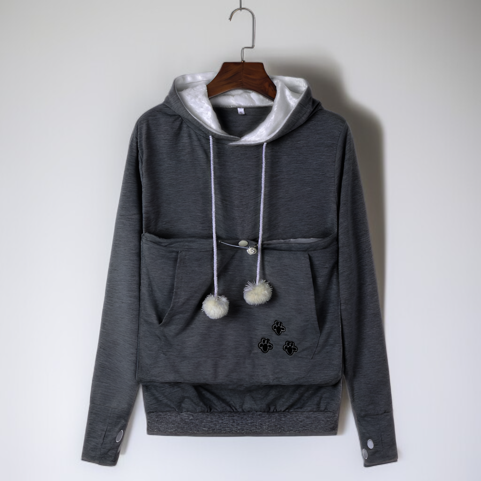 여성용 후드 스웨트셔츠 측면 이미지