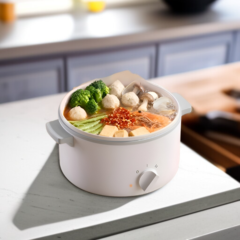 Elektrokocher zum Dämpfen von Gemüse