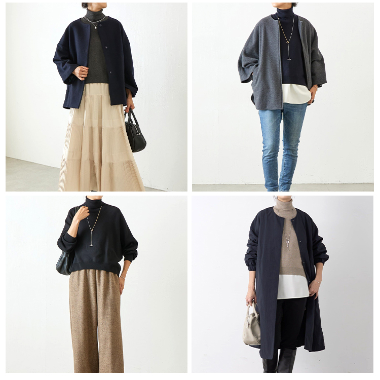 秋冬ゆったり万能ニットプルオーバーリラックスインナー