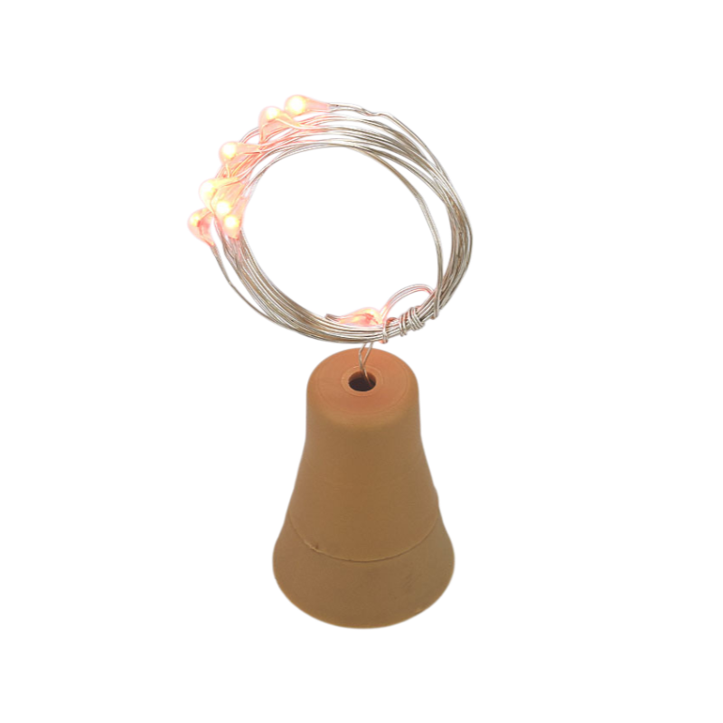 Guirnalda de luces para tapón de botella