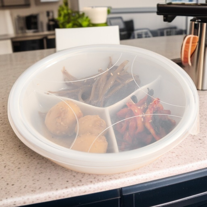 シンプルグリッド定量食事トレイ 