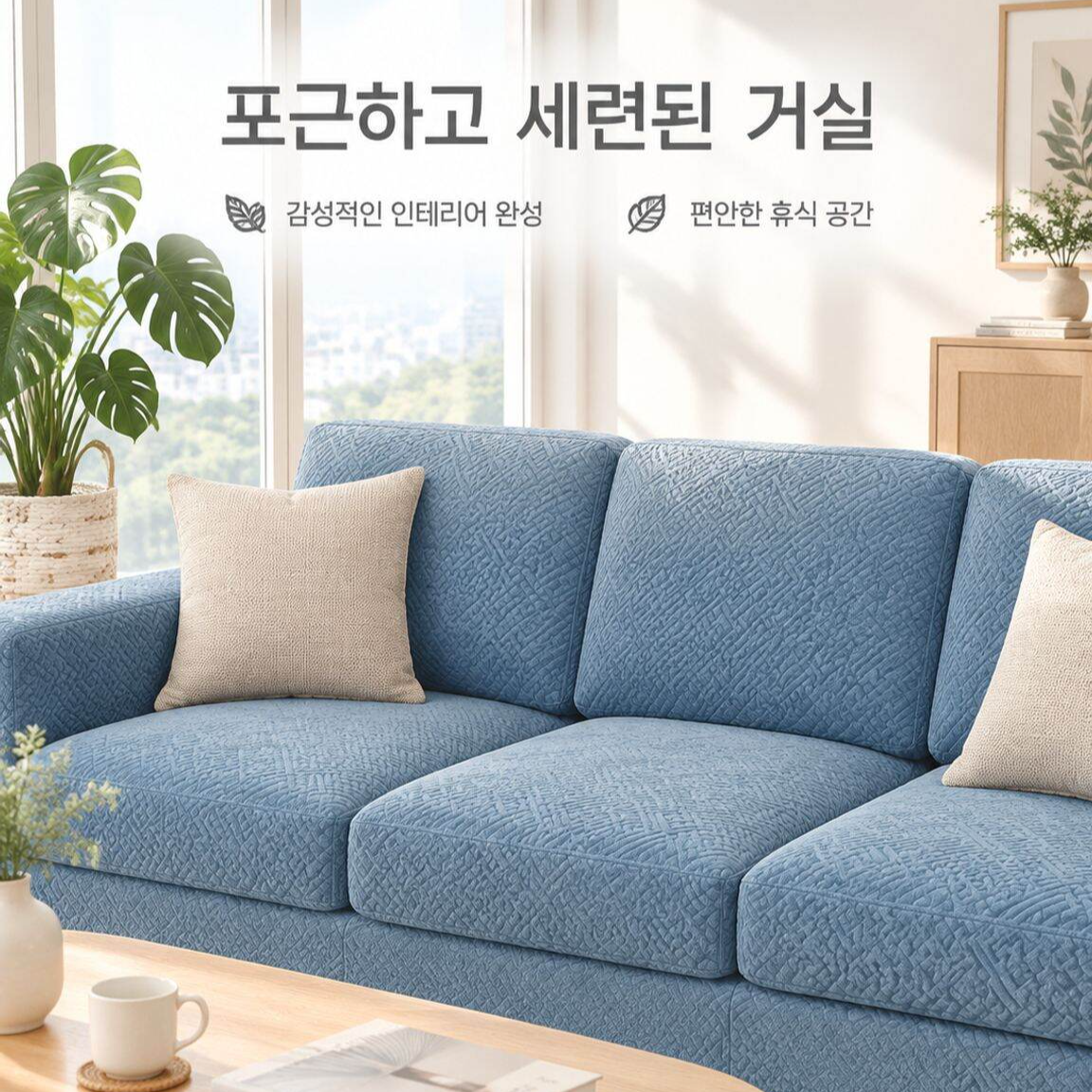 전체 커버 신축성 소파커버 사계절용 해외 전용 소파 보호 커버
