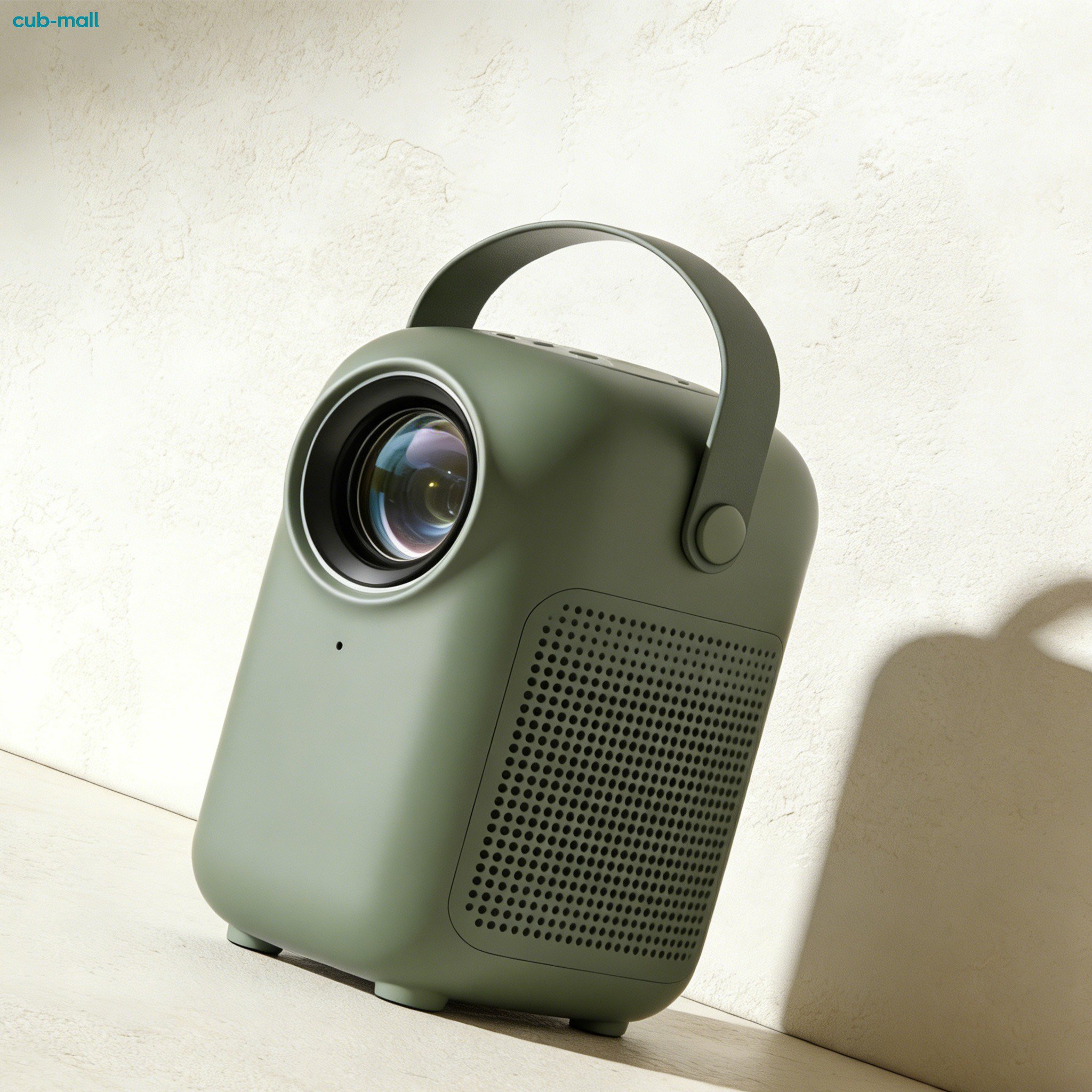 Front view of Home HD Portable Projector displaying crisp visuals