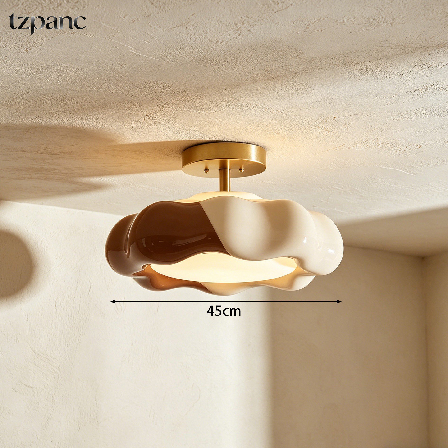 Soft white illumination from Cloud Ceiling Light