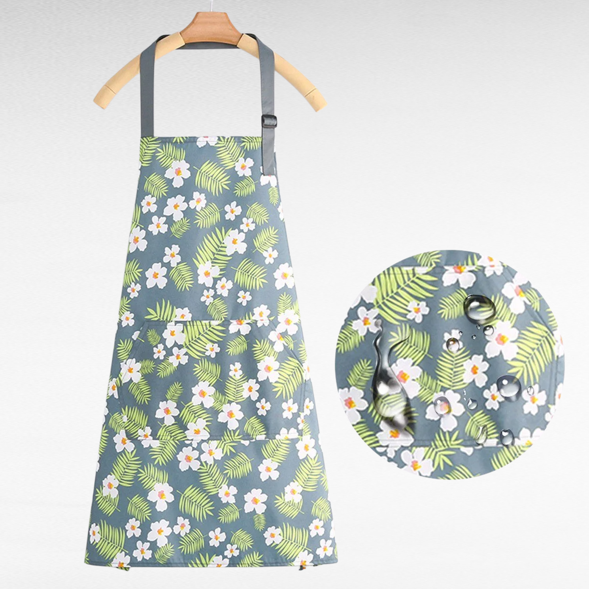 クールエアエプロン 外作業服 薄手タイプ 夏用新製品 耐摩耗 家庭用キッチン 手拭き可