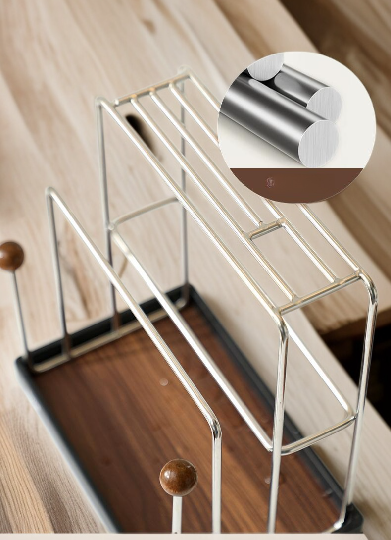 お手入れ簡単な包丁収納ラック