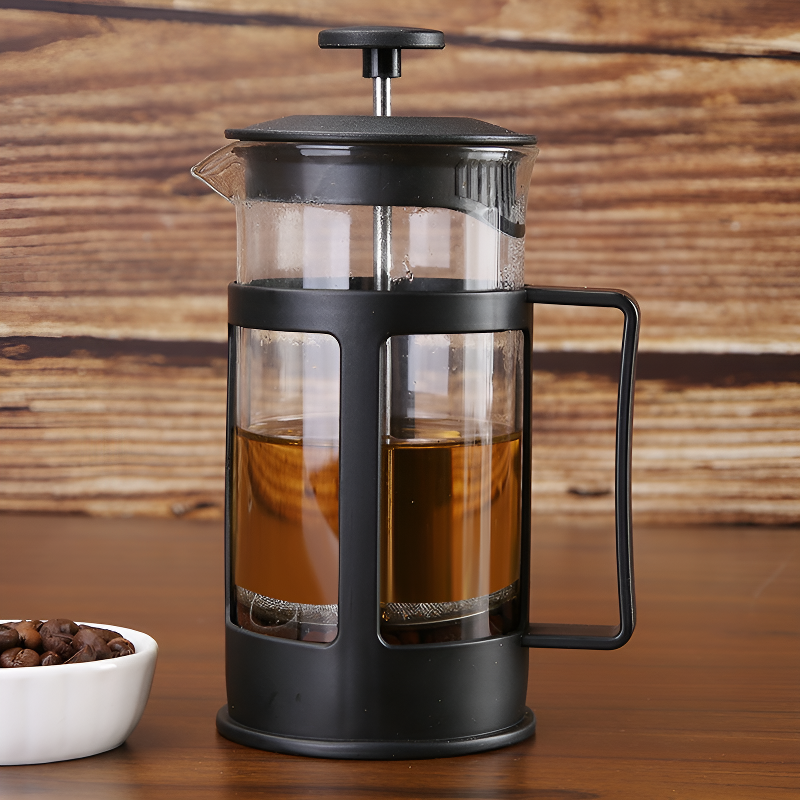 Heat resistant French press coffee pot