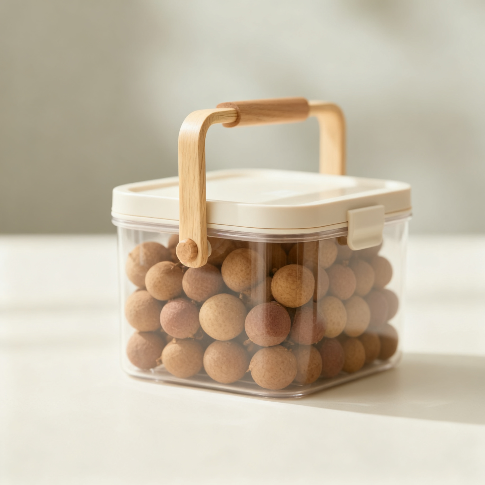 신선한 용안 과일 클로즈업 사진