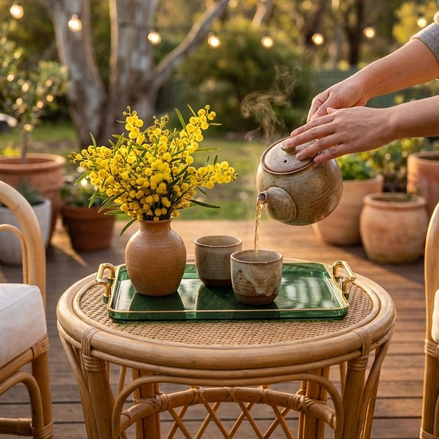 Hochwertiges multifunktionales Tablett für Tee und Kaffee