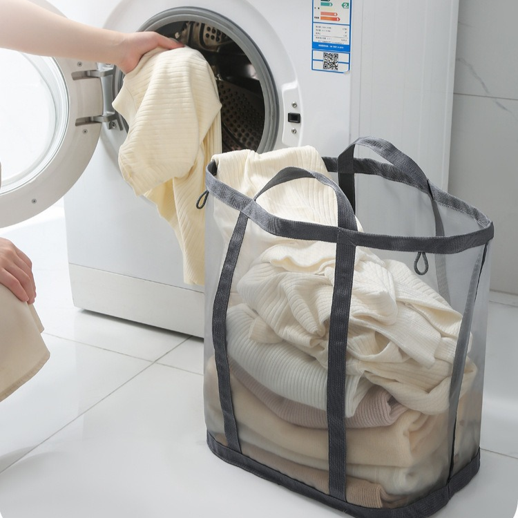벽걸이형 접이식 빨래 바구니