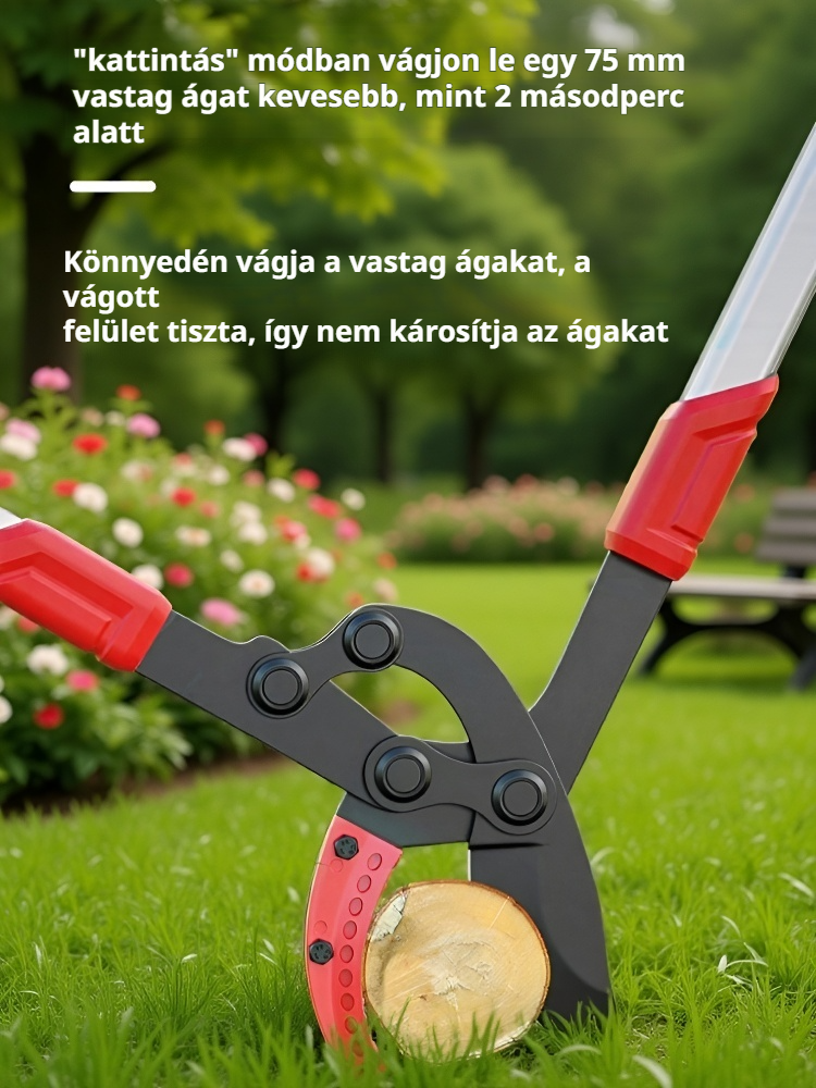 Nagy nyílású teleszkópos ágvágó olló 
