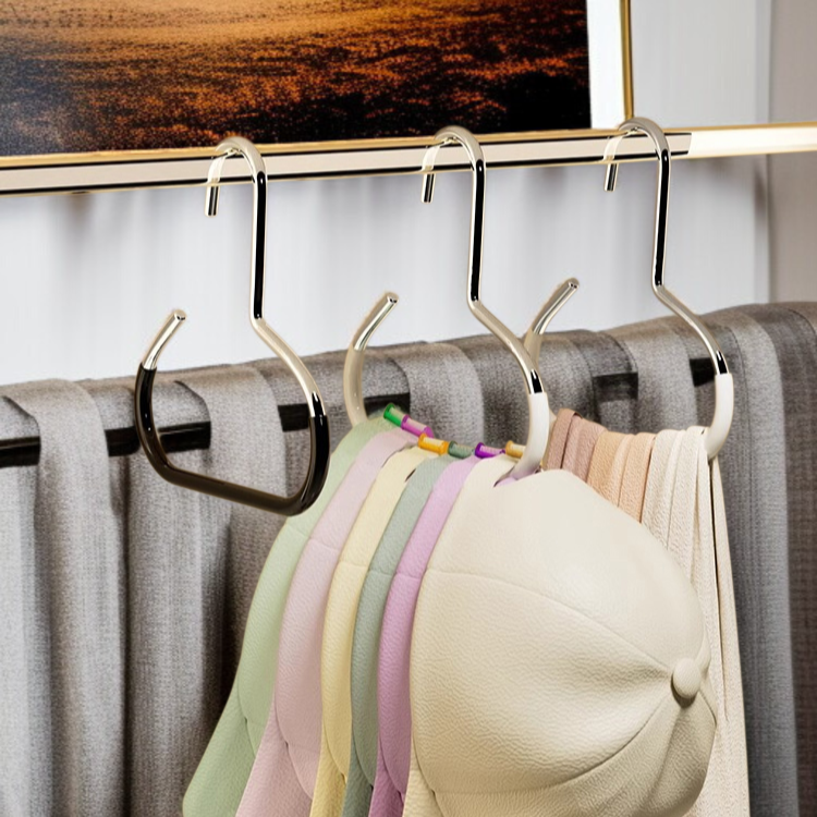 미끄럼방지 수납선반 다용도 옷장걸이 고리걸이 수납선반 가방과 목도리 수납선반