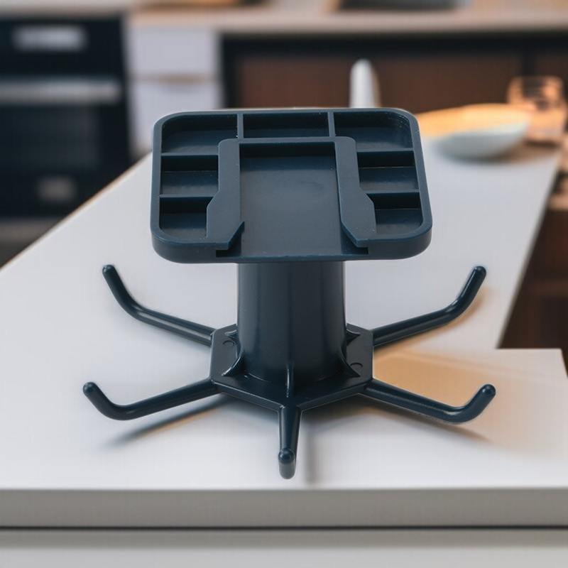 주방 멀티탭 탑걸이 펀치프리 수납선반 헴 비딩 후크 회전걸이 찬장 탑수납선반