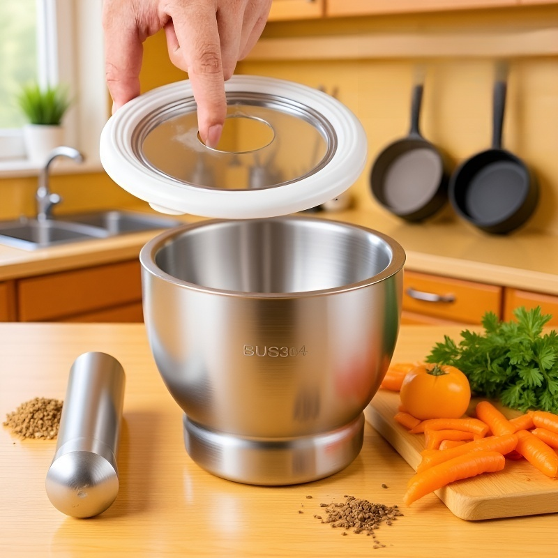 304 스테인리스 강 실속 마늘 으깨기