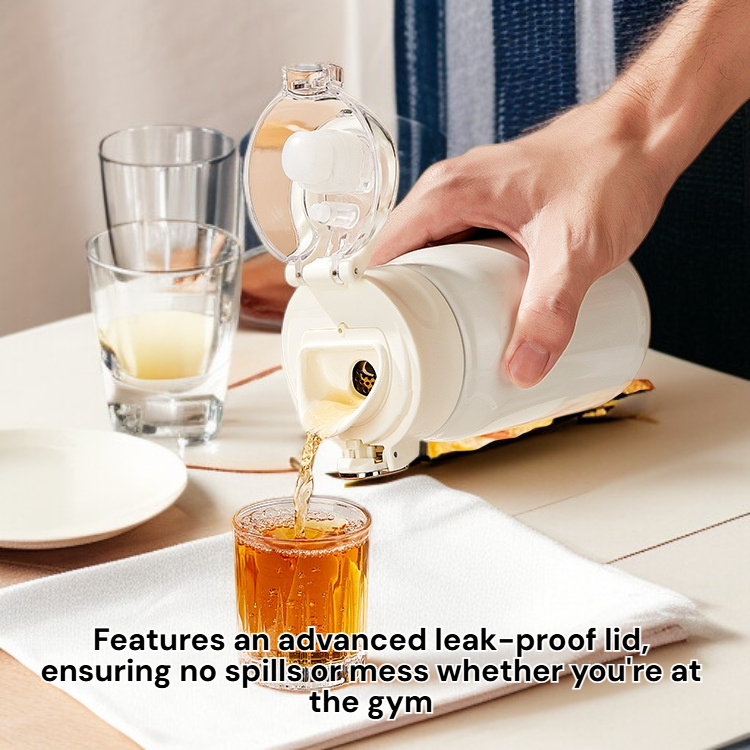 Portable Sports Water Cup, Leak-proof Stainless Steel