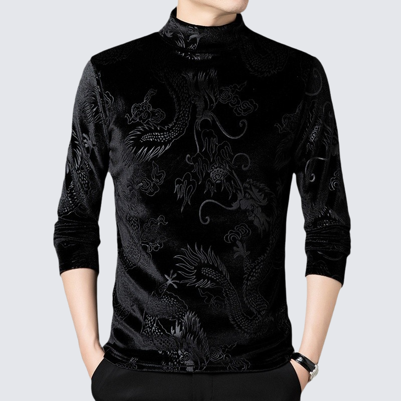 男士圓領加絨加厚衛衣