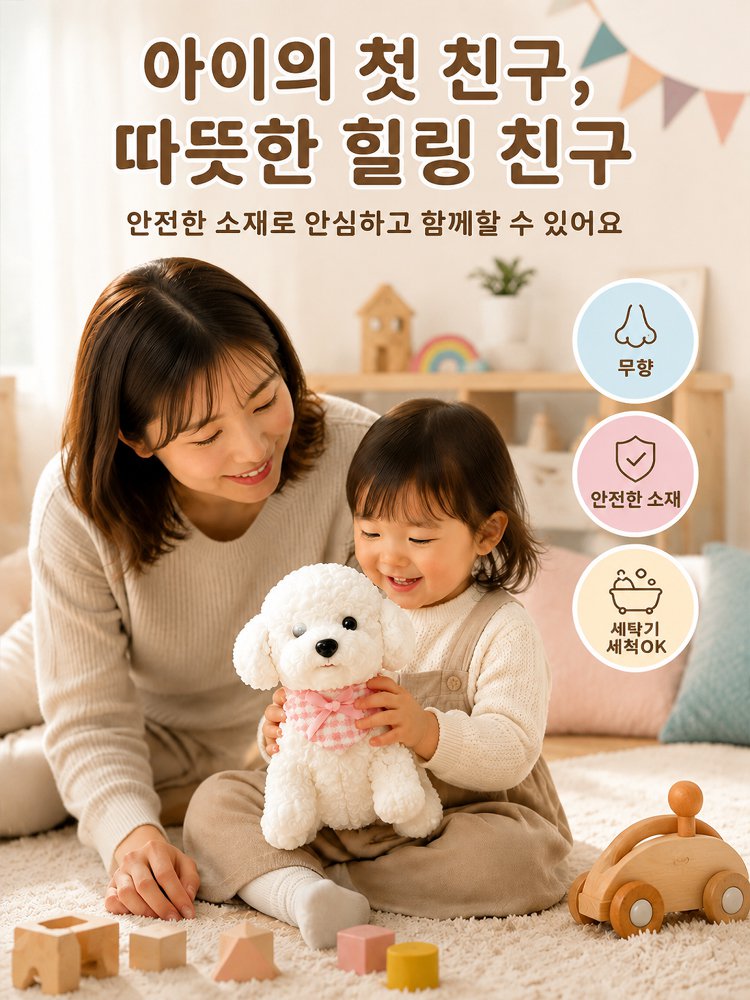 말랑이 강아지 스트레스 해소 피규어