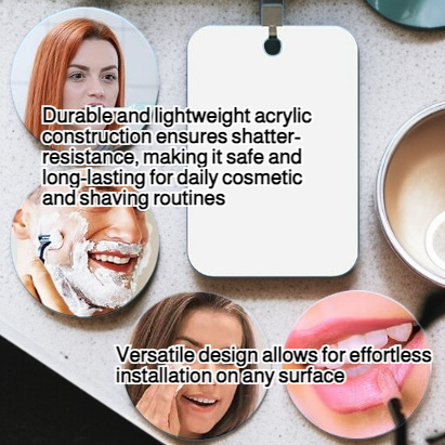 Defogging Acrylic Mirror Mirror Cosmetic Acrylic Shaving Shaving Cosmetic