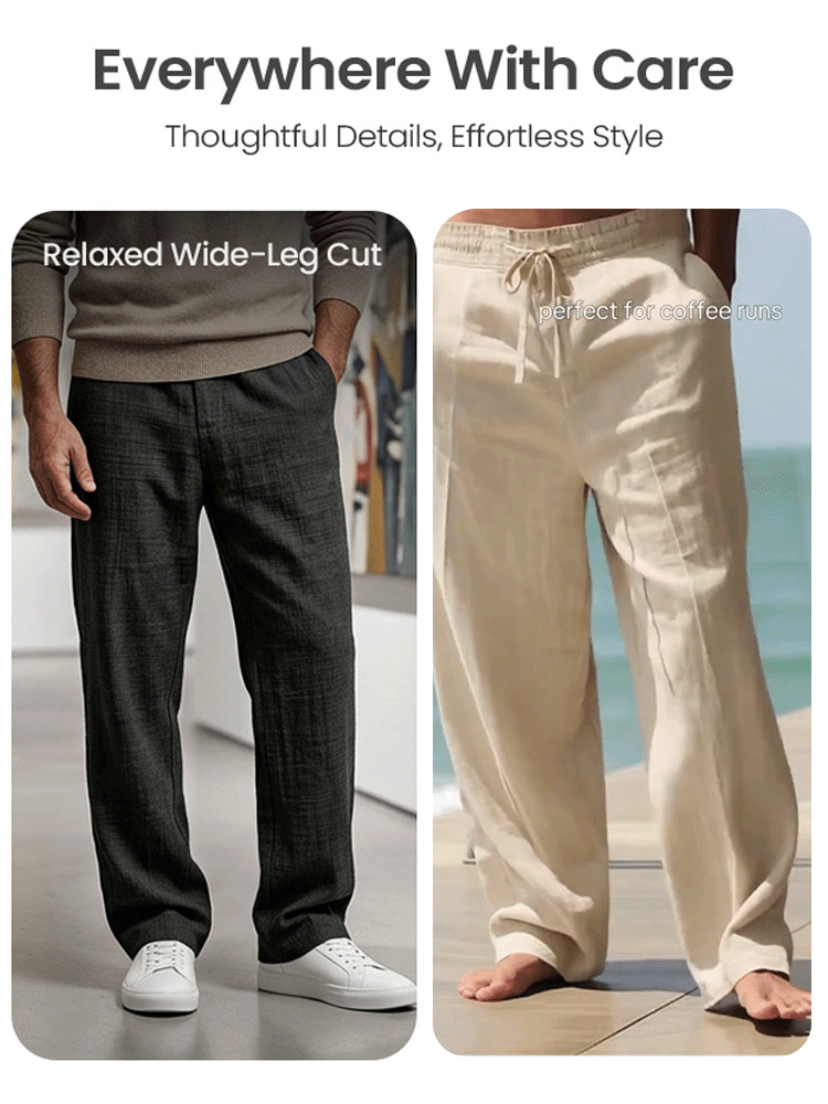 Loose Linen Casual Pants
