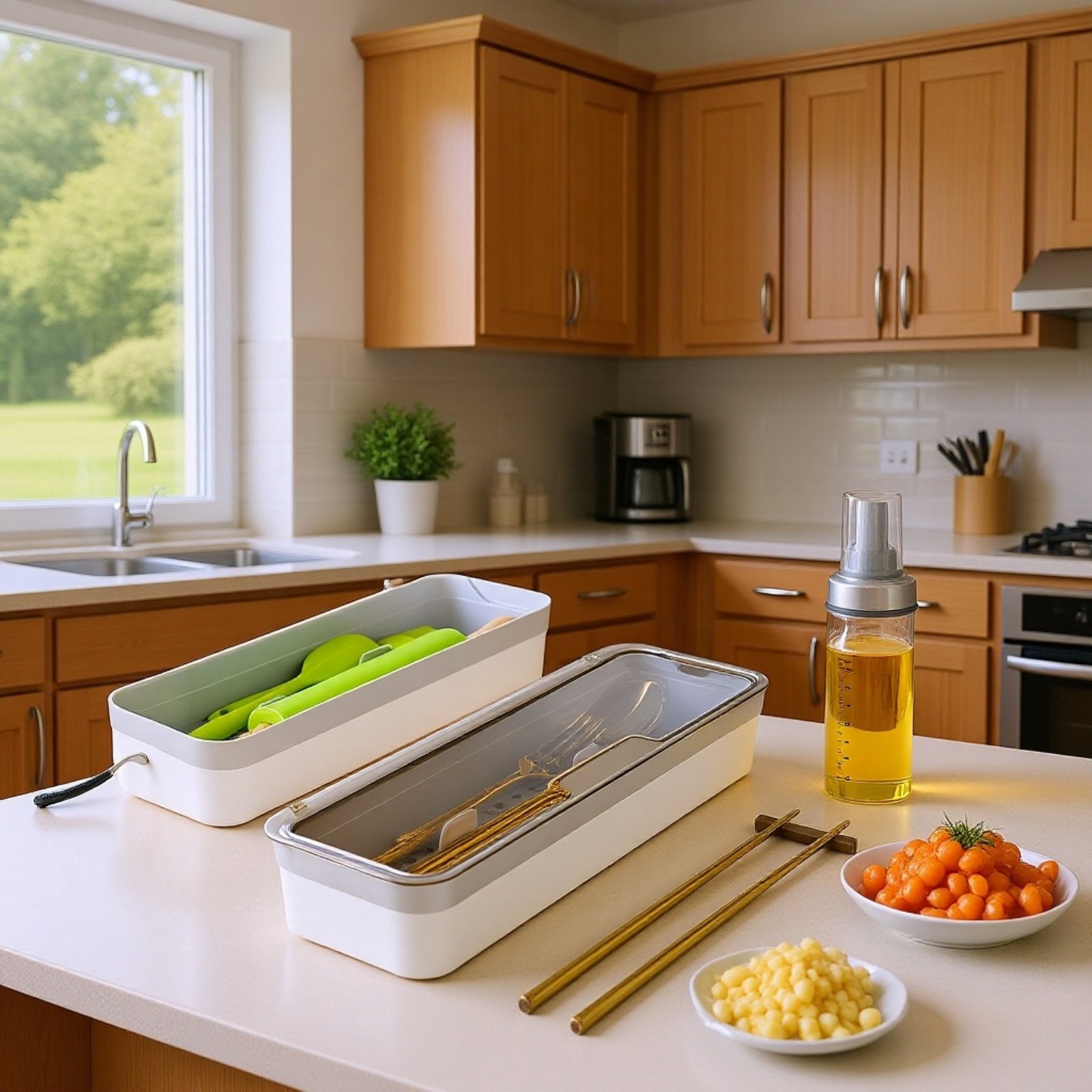 キッチン用箸ケース プラスチック製箸入れ収納ボックス