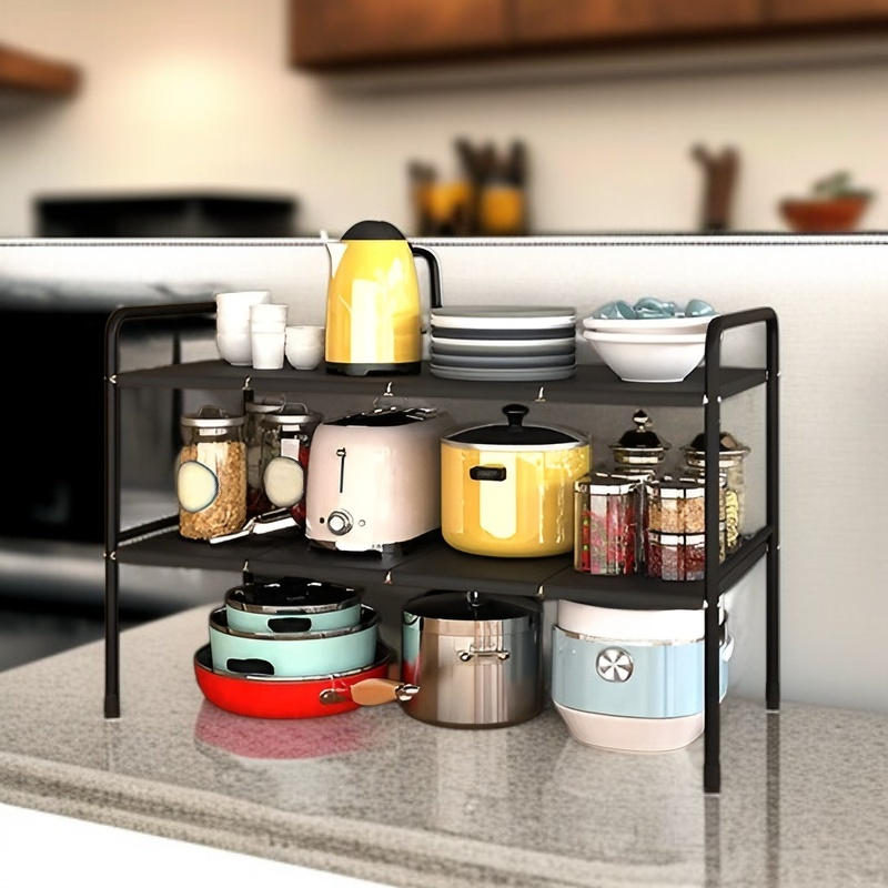 Estante extensible para grifo de fregadero