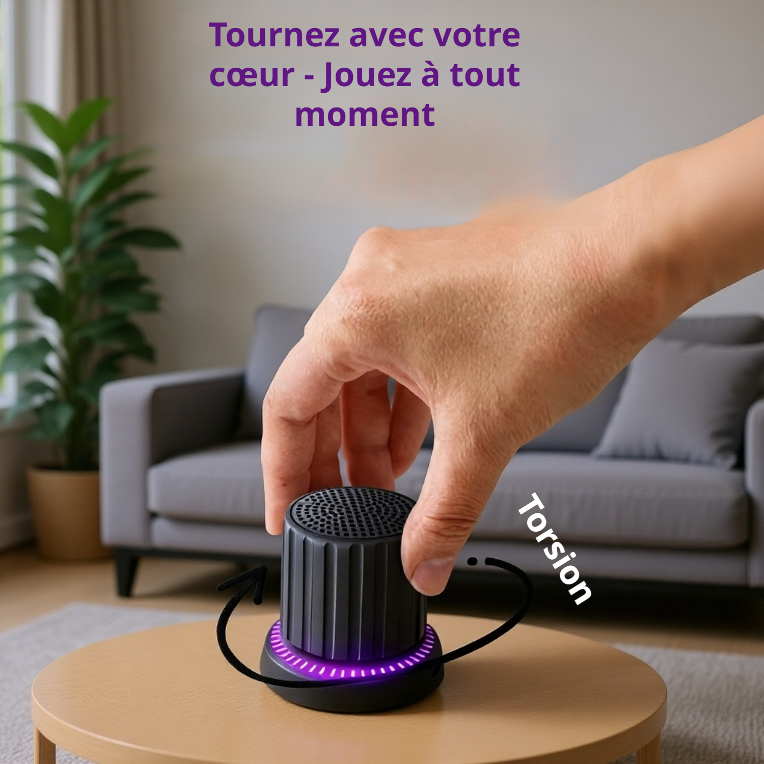 Haut-parleur Bluetooth à bouton magnétique