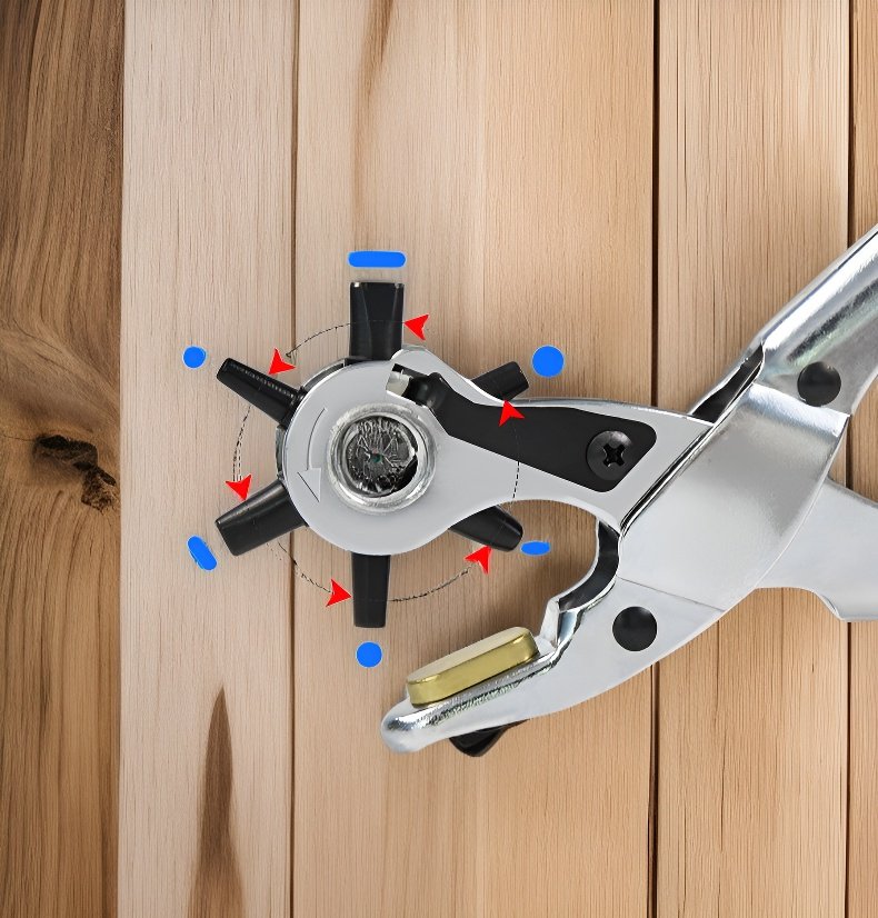 多機能穴あけパンチの使用例