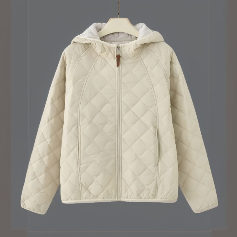 Fashionable Lightweight Winter Hooded Cotton Jacket for Women 2025 – Warm, Loose, Short Style