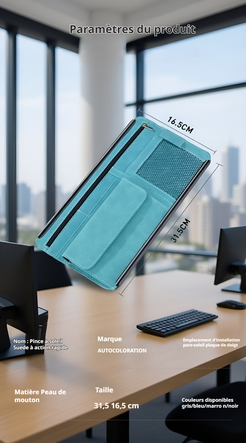 Porte-lunettes voiture élégant et pratique