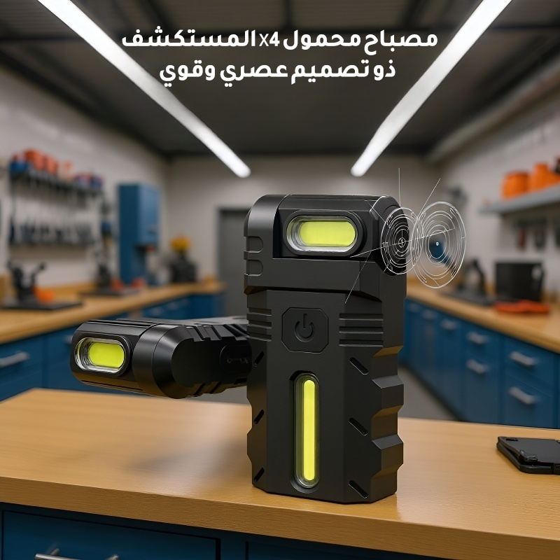 مصباح محمول X4 المستكشف ذو تصميم عصري وقوي