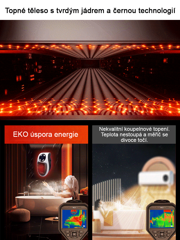 Za 7 dní spotřebuje jen 1 kWh【Teplovzdušný ventilátor, který zahřeje za 3 sekundy】