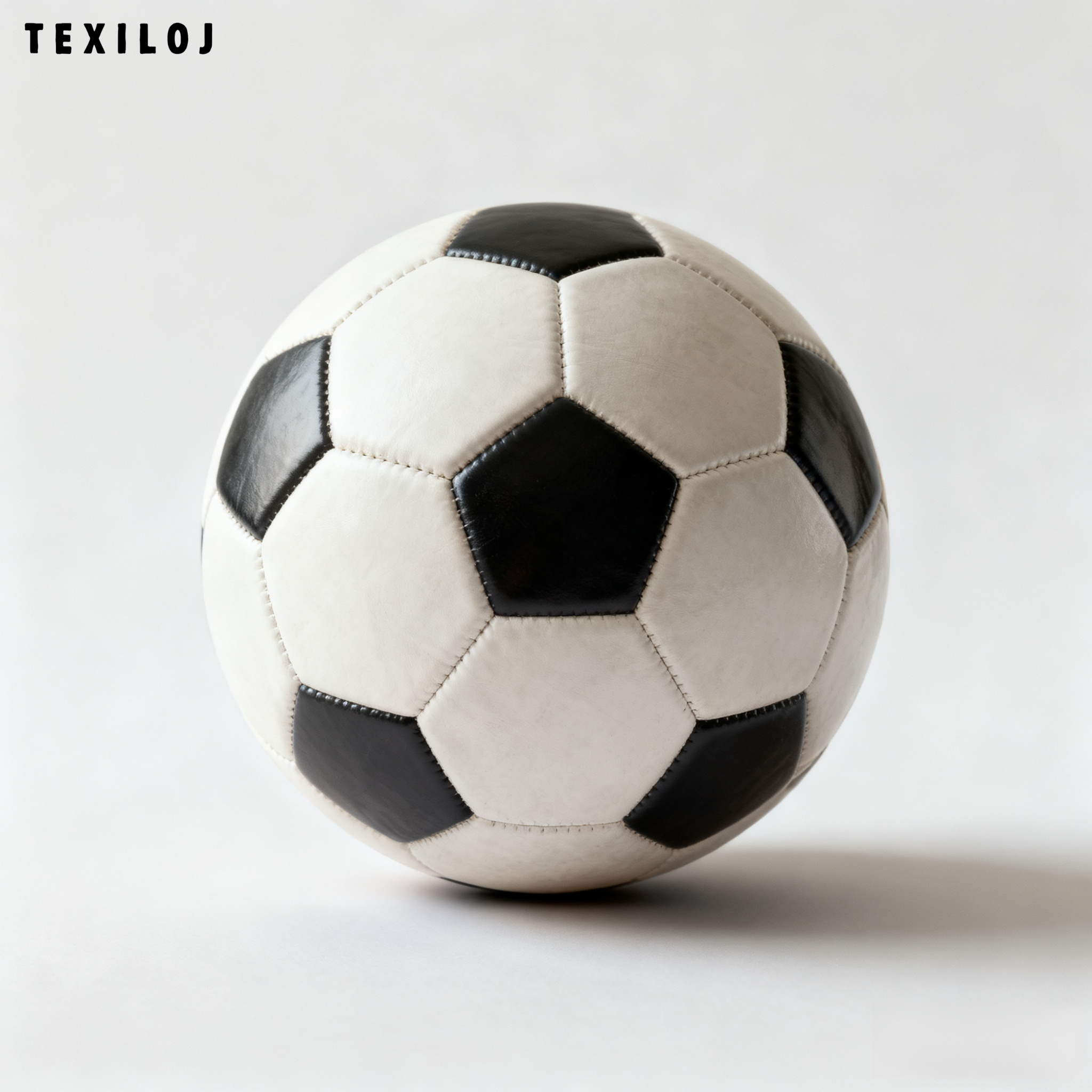 經典黑白塊足球正面展示