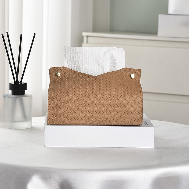 高級PUレザー ティッシュボックス リビング・テーブル用