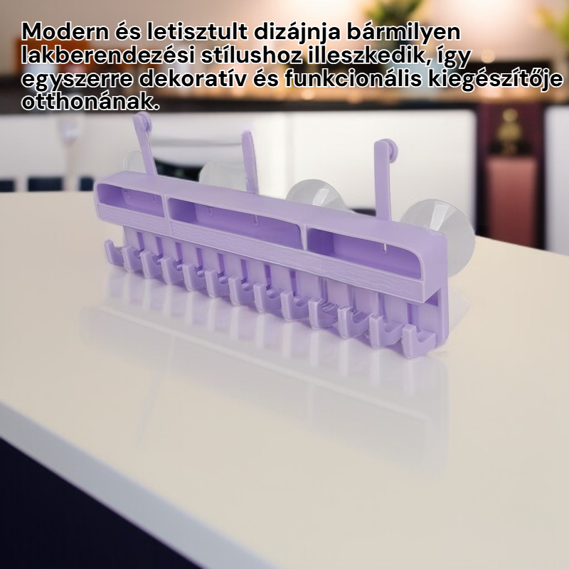 Konyhai szilikon fali tároló, multifunkcionális kalaptartó