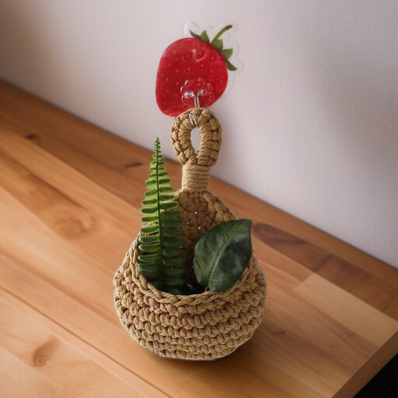 人気の収納バスケット手作りかぎ針編み