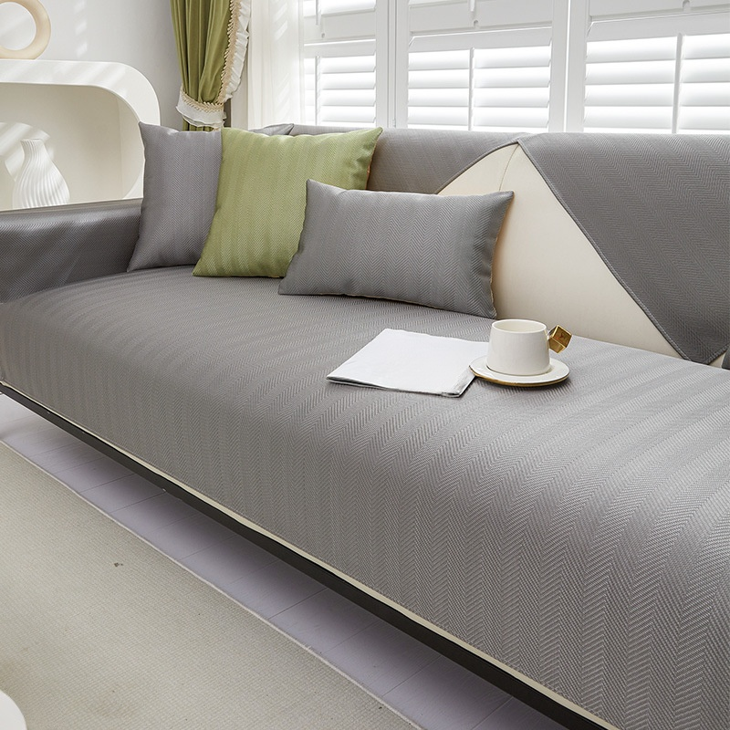 Summer Ice Silk Non-Slip Sofa Cooling Mat Set