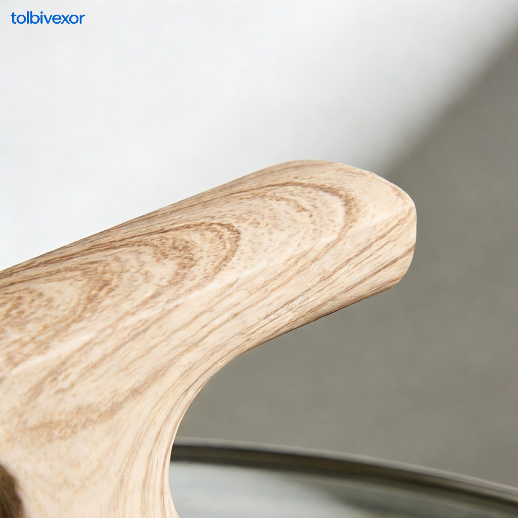 Wooden anti-scalding pot handle sleeves set of 5