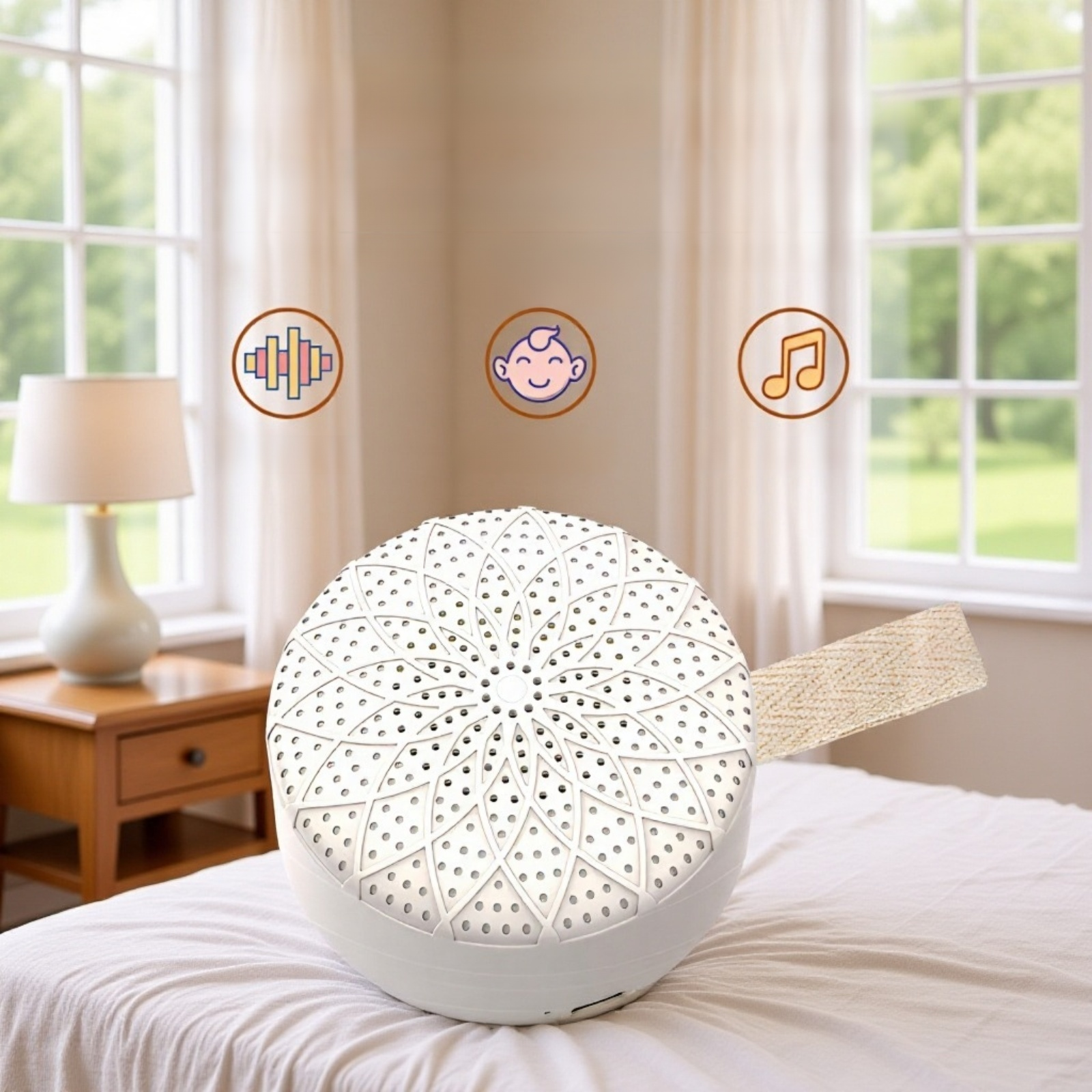 جهاز ضوضاء بيضاء لتعزيز النوم للطفل