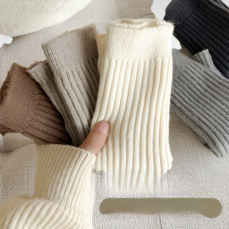 White Warm Stocking Socks for Women – Cozy Calf Protectors