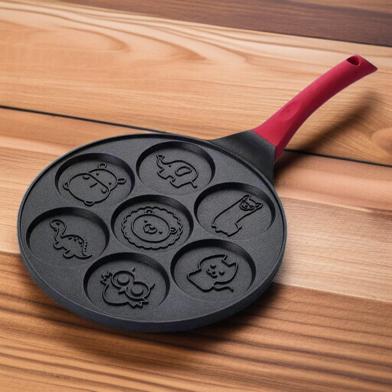 Cartoon Seven-hole Frying Pan Baby Food Non-stick Pan