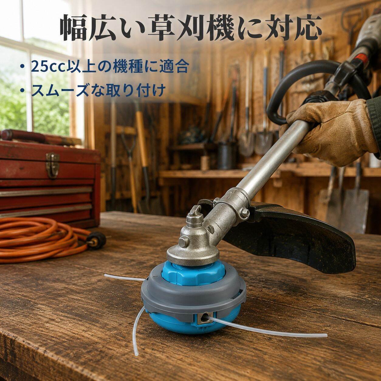 四本ライン芝刈り機ヘッド 芝生トリマー用部品