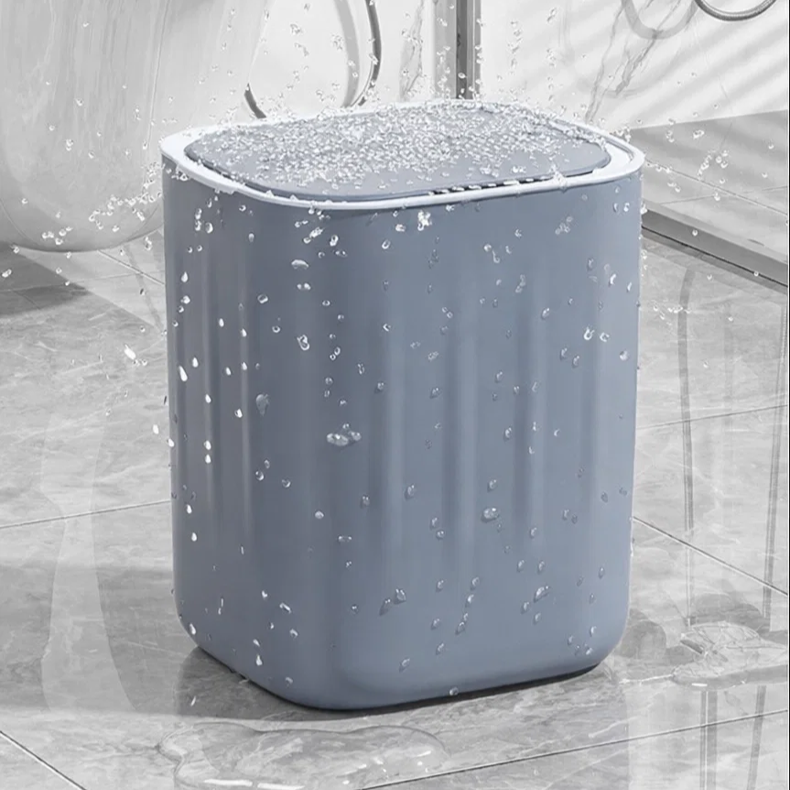 Household Hidden Ring Smart Trash Can with Power Display