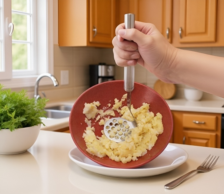 주방에서 사용하는 과일 압착기 모습