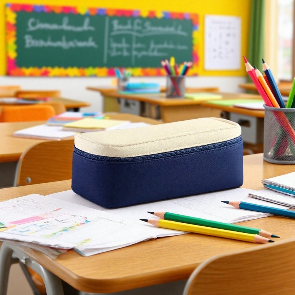 Vylepšené multifunkční pouzdro na pastelky v barvách makronek Highcolor