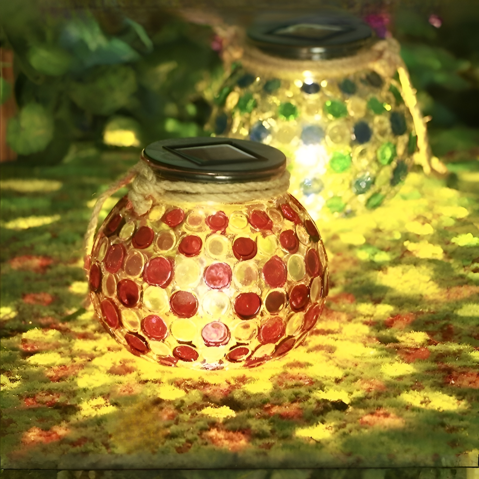 太陽能玻璃罐燈