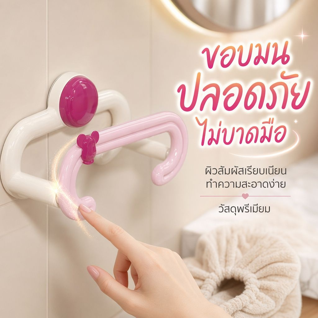 ที่แขวนกะละมังห้องน้ำ แบบติดผนังดูดสูญญากาศ ไม่ทิ้งรอย ปรับขยายได้