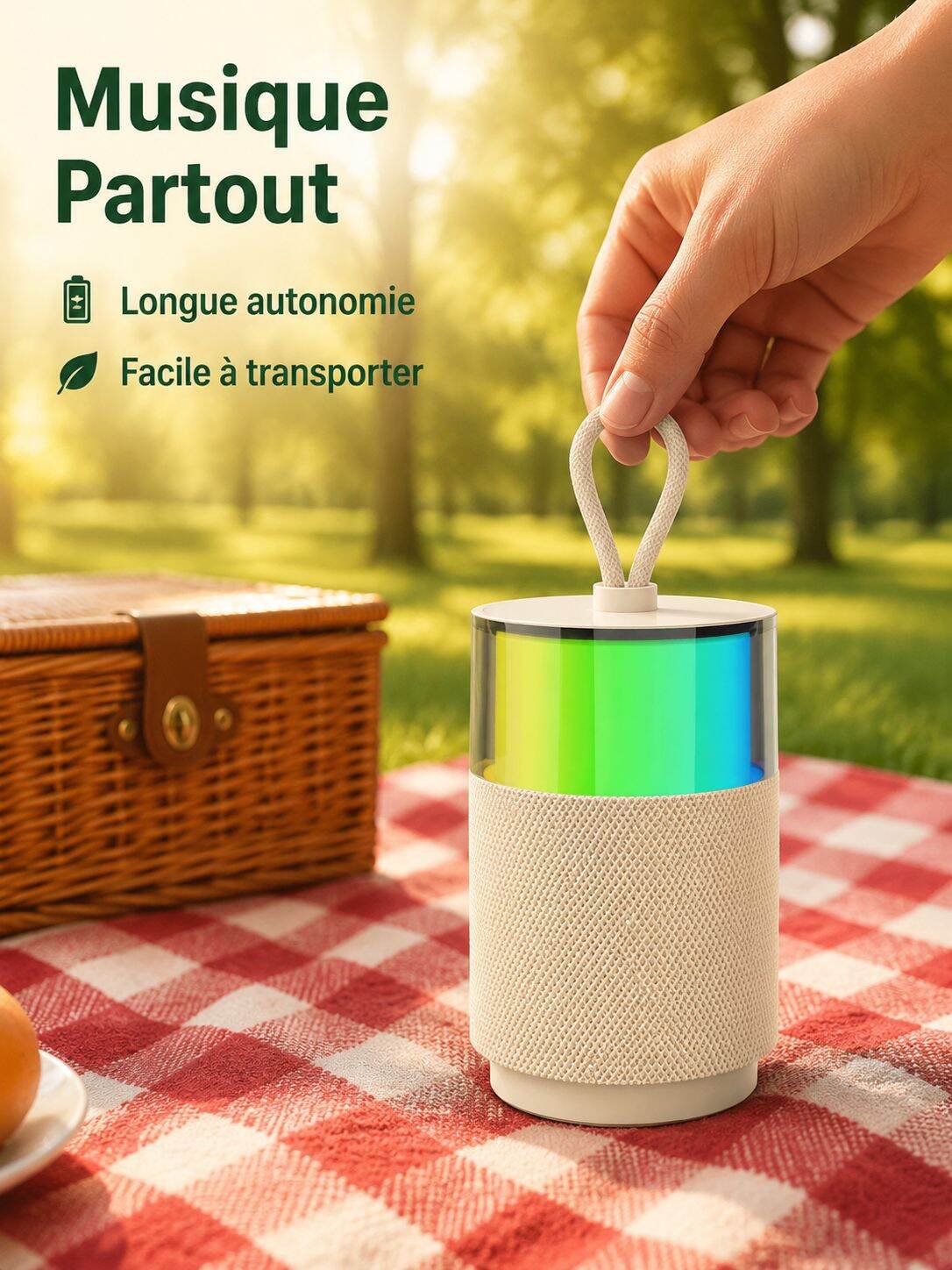 Enceinte Bluetooth Karaoké Aurore