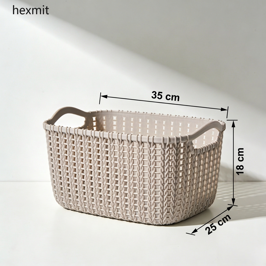 ตะกร้าพลาสติกแข็งแรงทนทาน ใช้งานง่าย