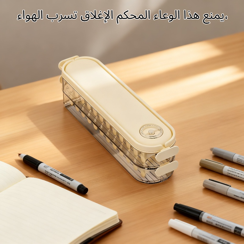 علبة حفظ الطعام محكمة الإغلاق بسعة كبيرة
