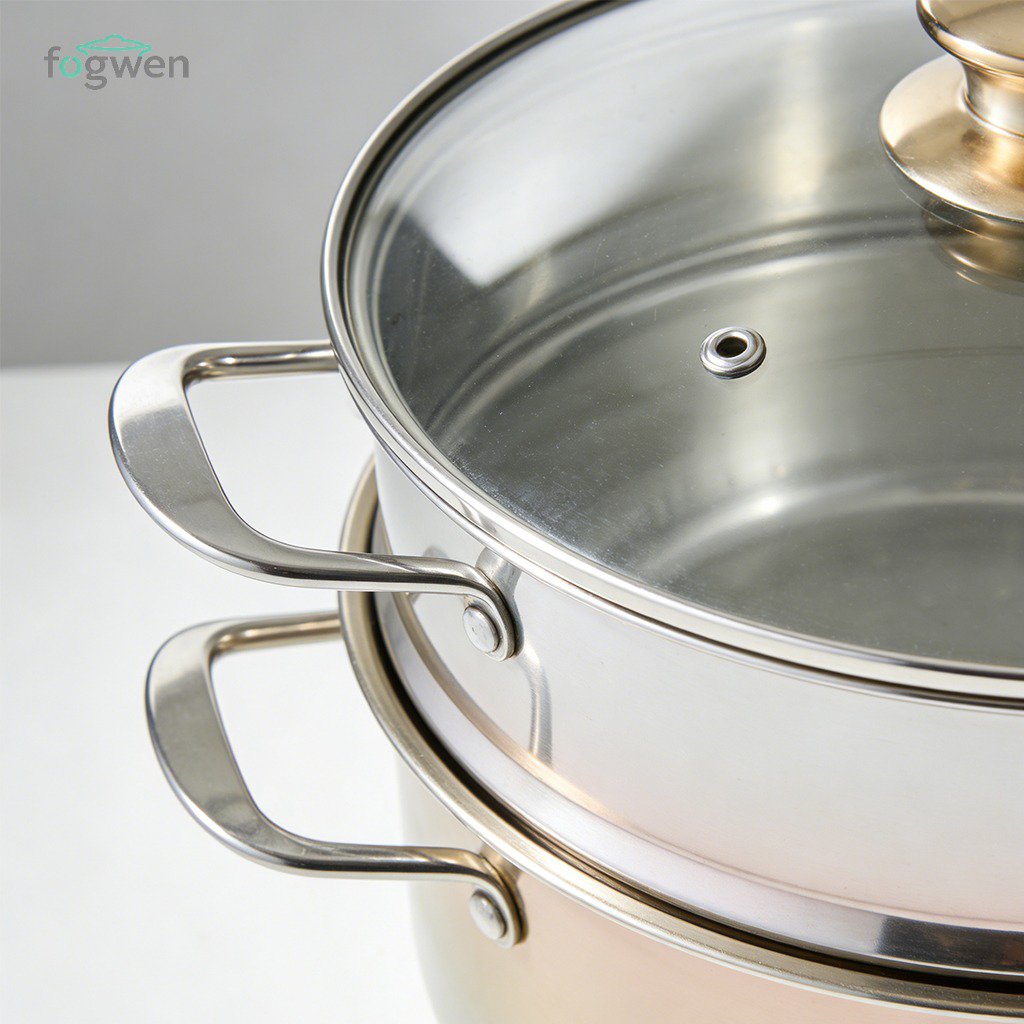 雙層不鏽鋼蒸籠整體外觀